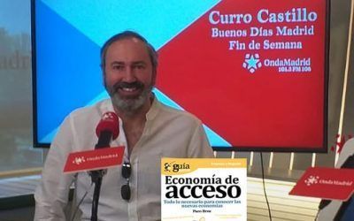 El “GuíaBurros: Economía de acceso” y su autor, Paco Bree, en “Buenos días Madrid Fin de Semana”, en OndaMadrid